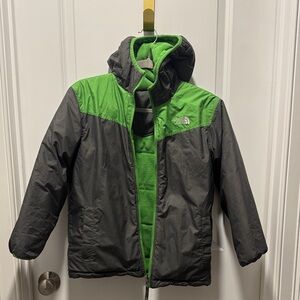 The North Face Kids Green and Black Puffer Jacket